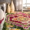Nuloom Shania Medallion Shaggy Area Rug 6ft 7in x 9ft OZXL12A-6709 - alternate 2